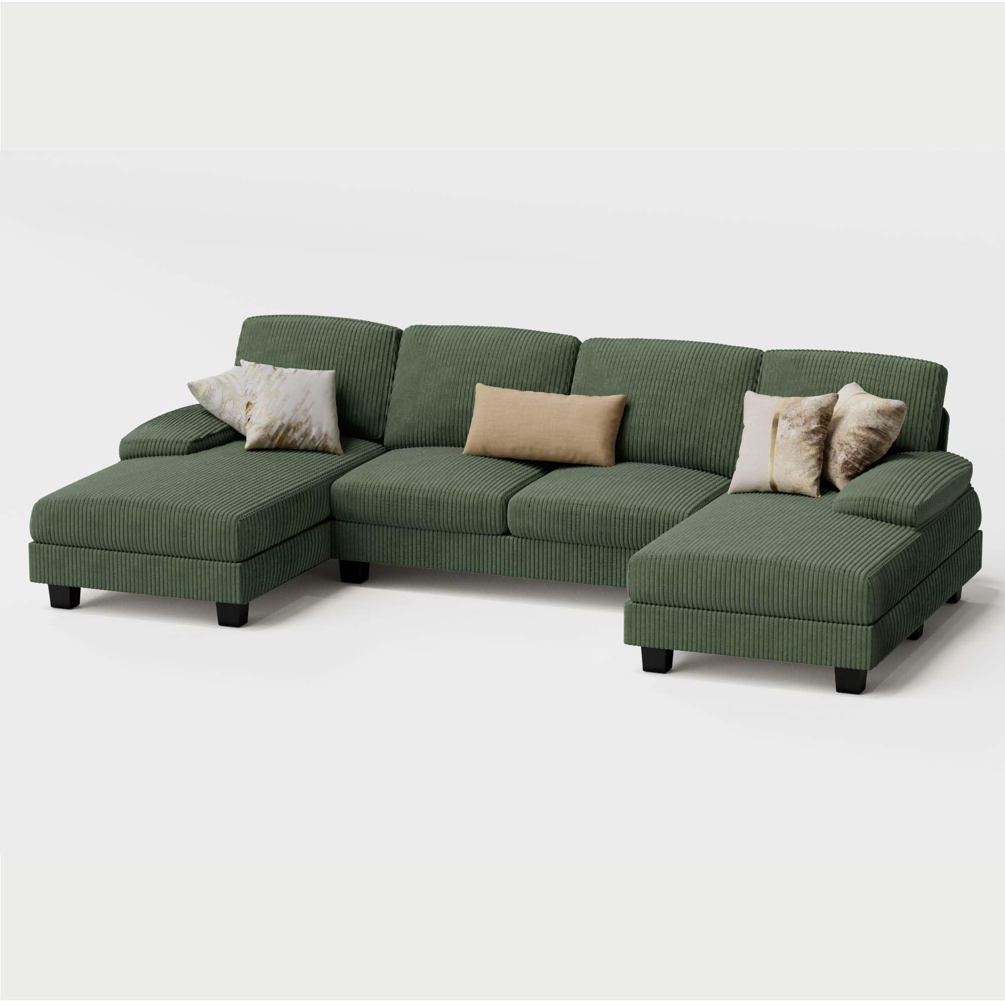 Clara Corduroy Sectional Sofa