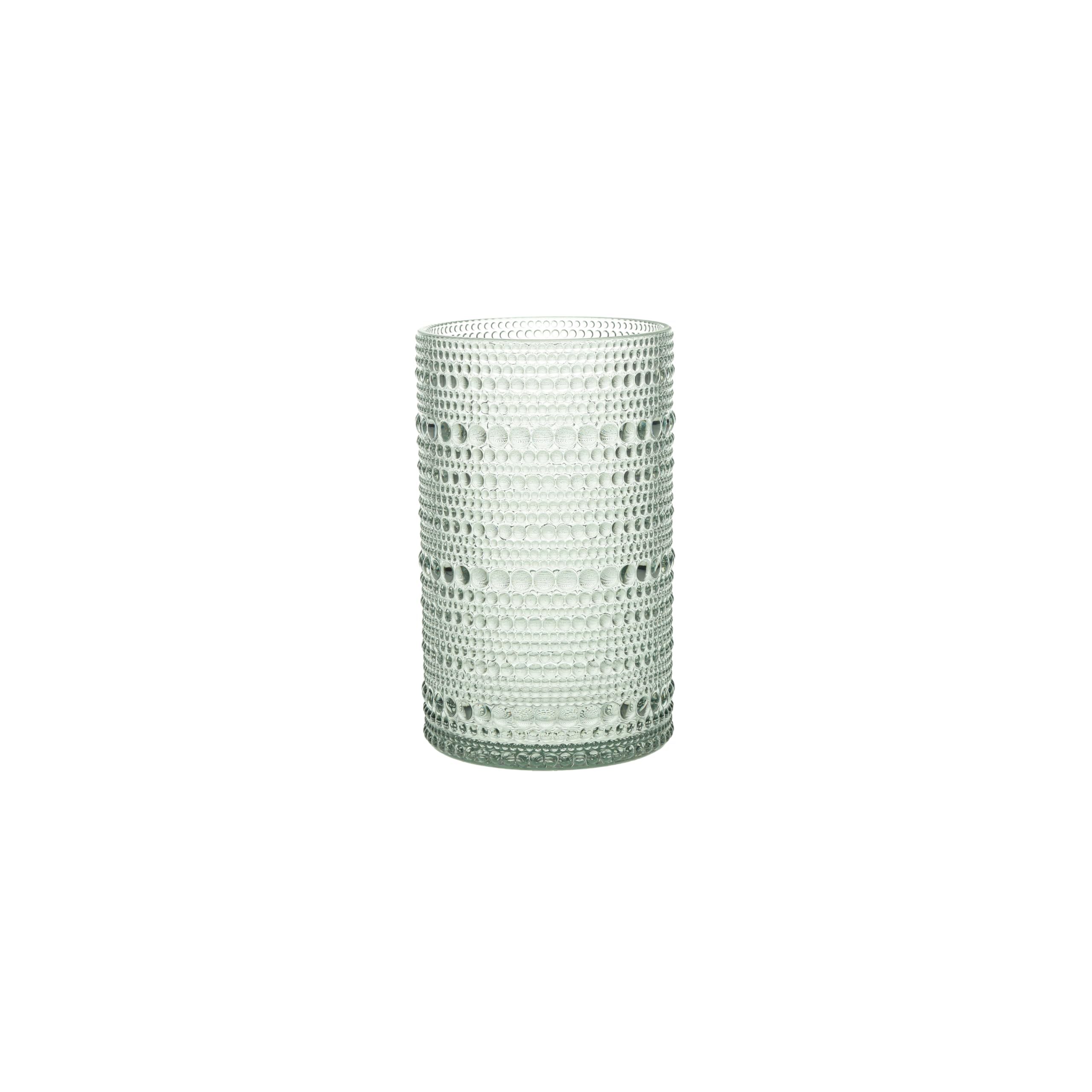 Fortessa Orbetto Outdoor Hobnail Plastic Drinkware Collection, DOF Beverage Cocktail Glass 4 Pack, 10.5 Ounce, Cornflower Blue