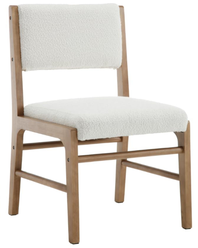 VESCASA Dining Chairs with Rectangular Cushion Back, Mid-Century Modern Padded Upholstered Dining Chairs with Black Wood Legs for Dining Room, Kitchen, Set of 4, Beige Linen