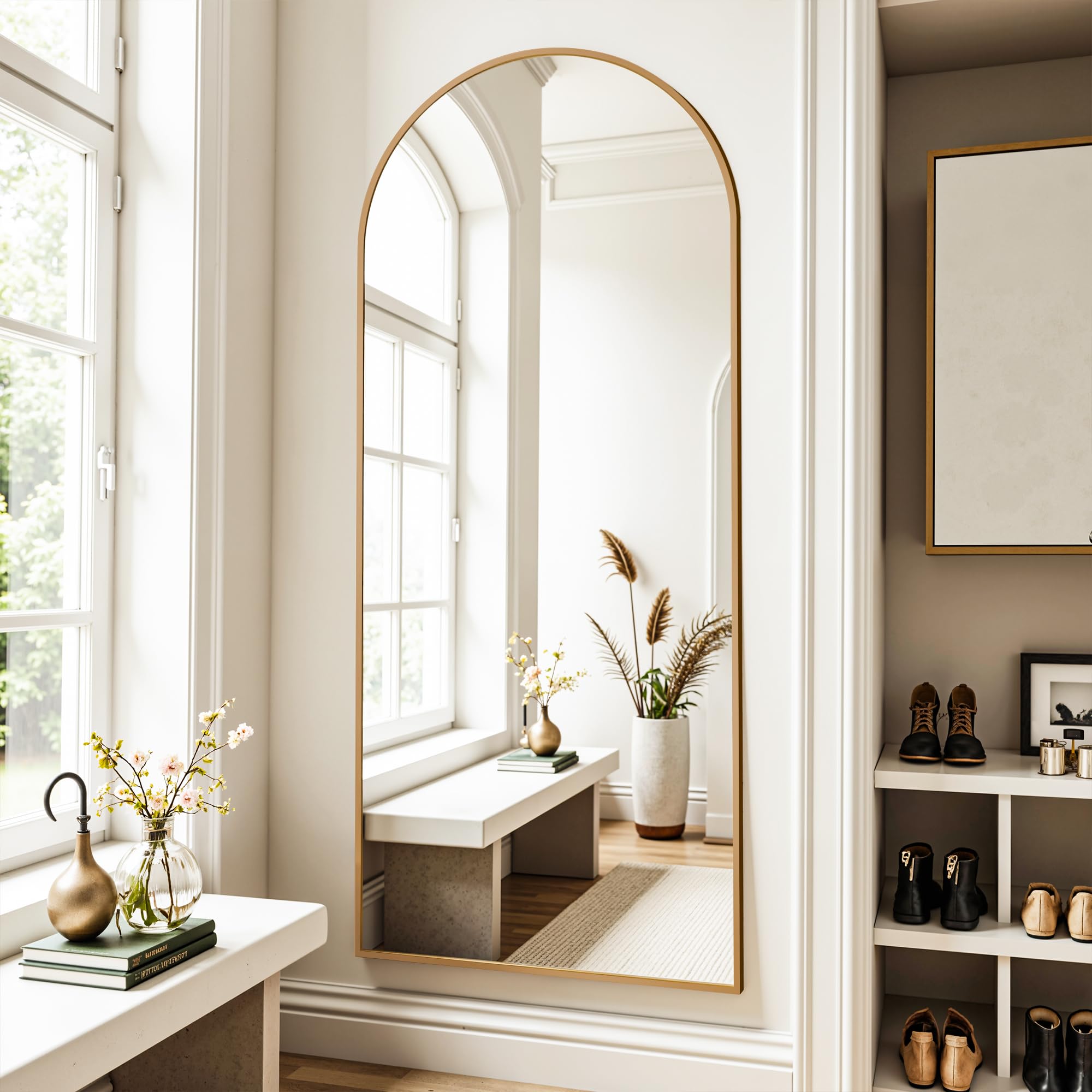 Arched Full Length Floor Mirror