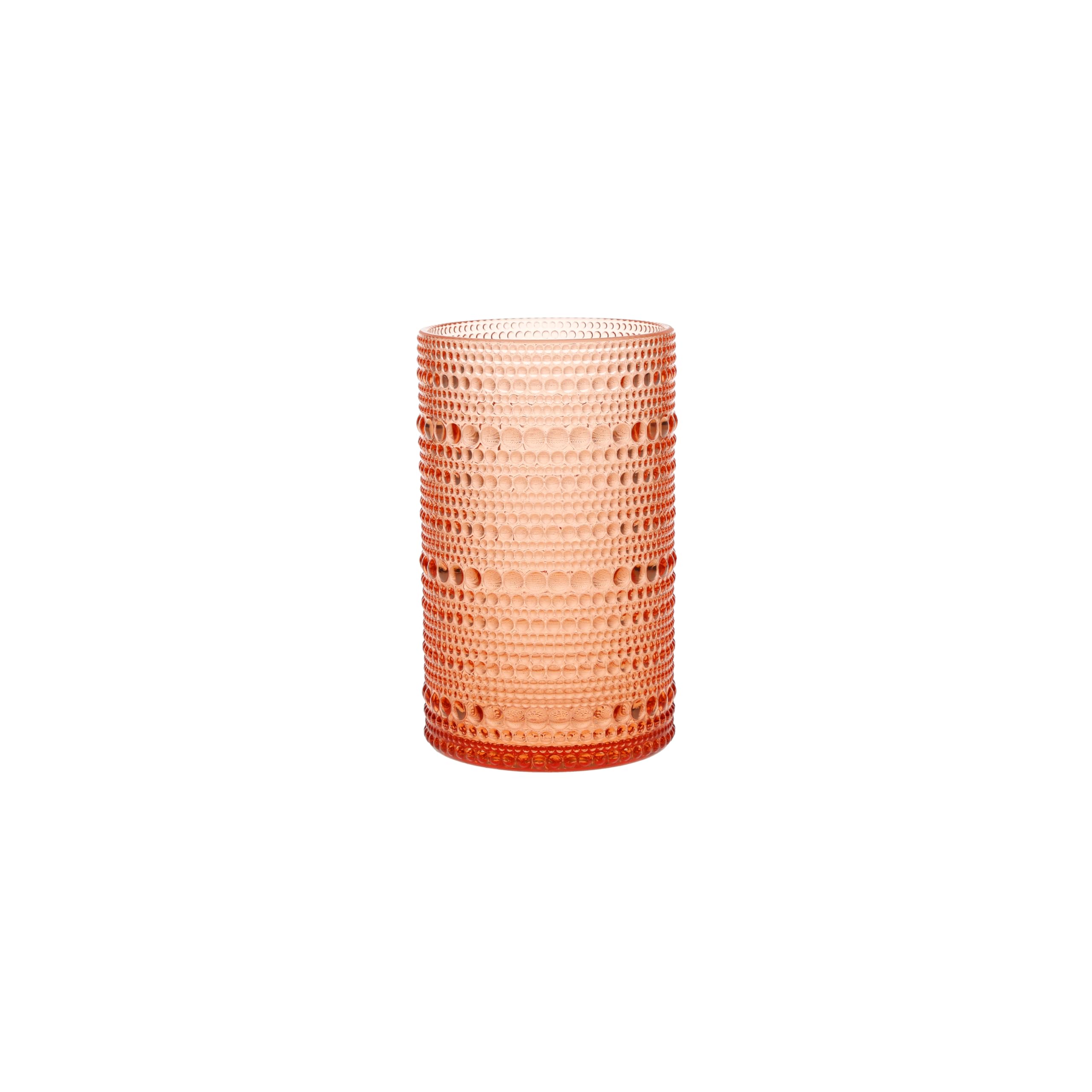 Fortessa Orbetto Outdoor Hobnail Plastic Drinkware Collection, DOF Beverage Cocktail Glass 4 Pack, 10.5 Ounce, Cornflower Blue
