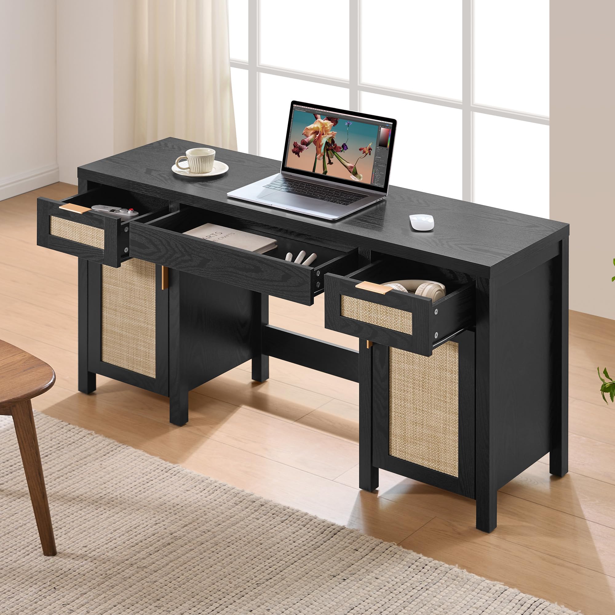 Daisy Rattan Vanity Desk