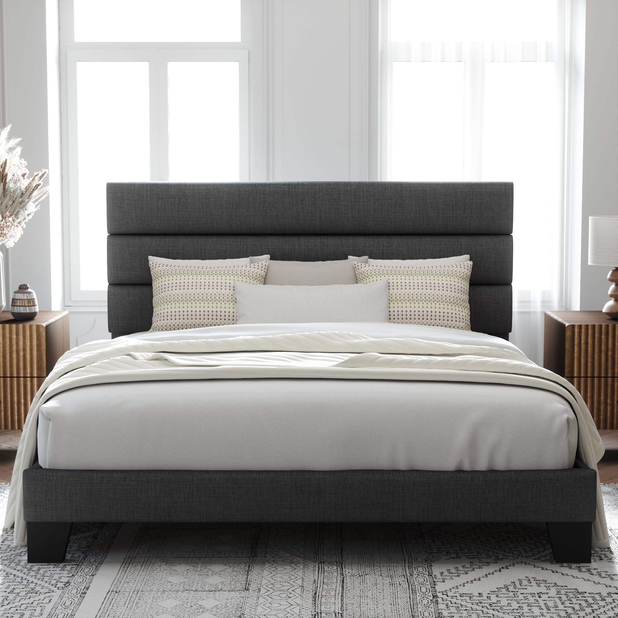 Alle Upholstered Platform Bed Frame
