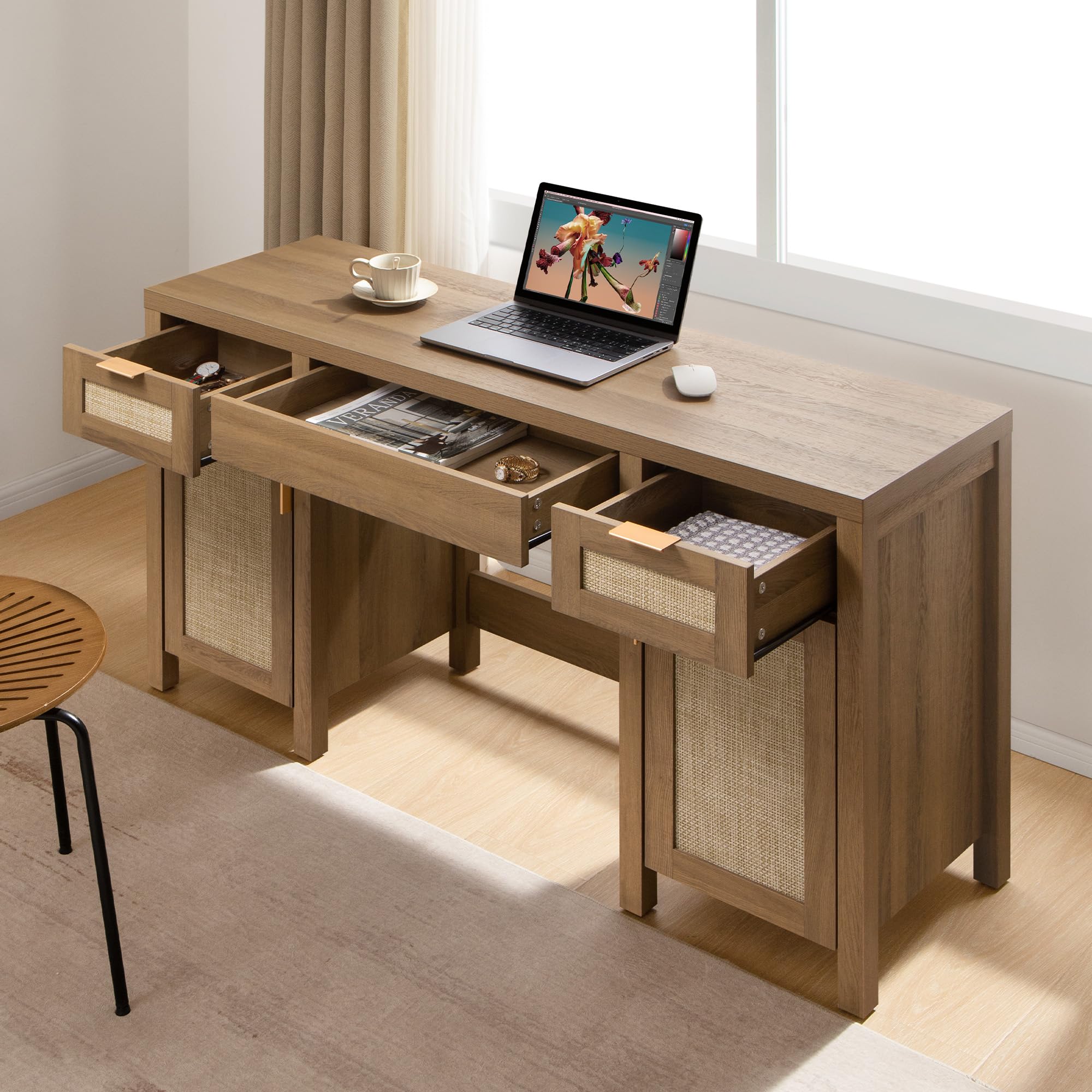 Daisy Rattan Vanity Desk