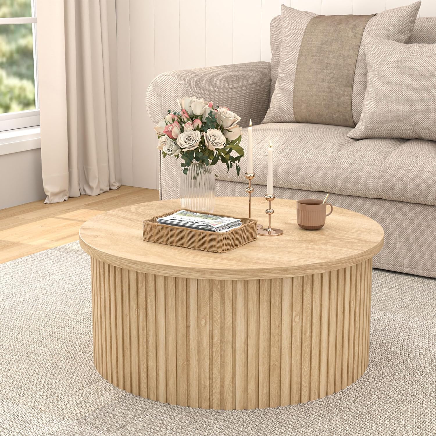 Vivienne Fluted Coffee Table