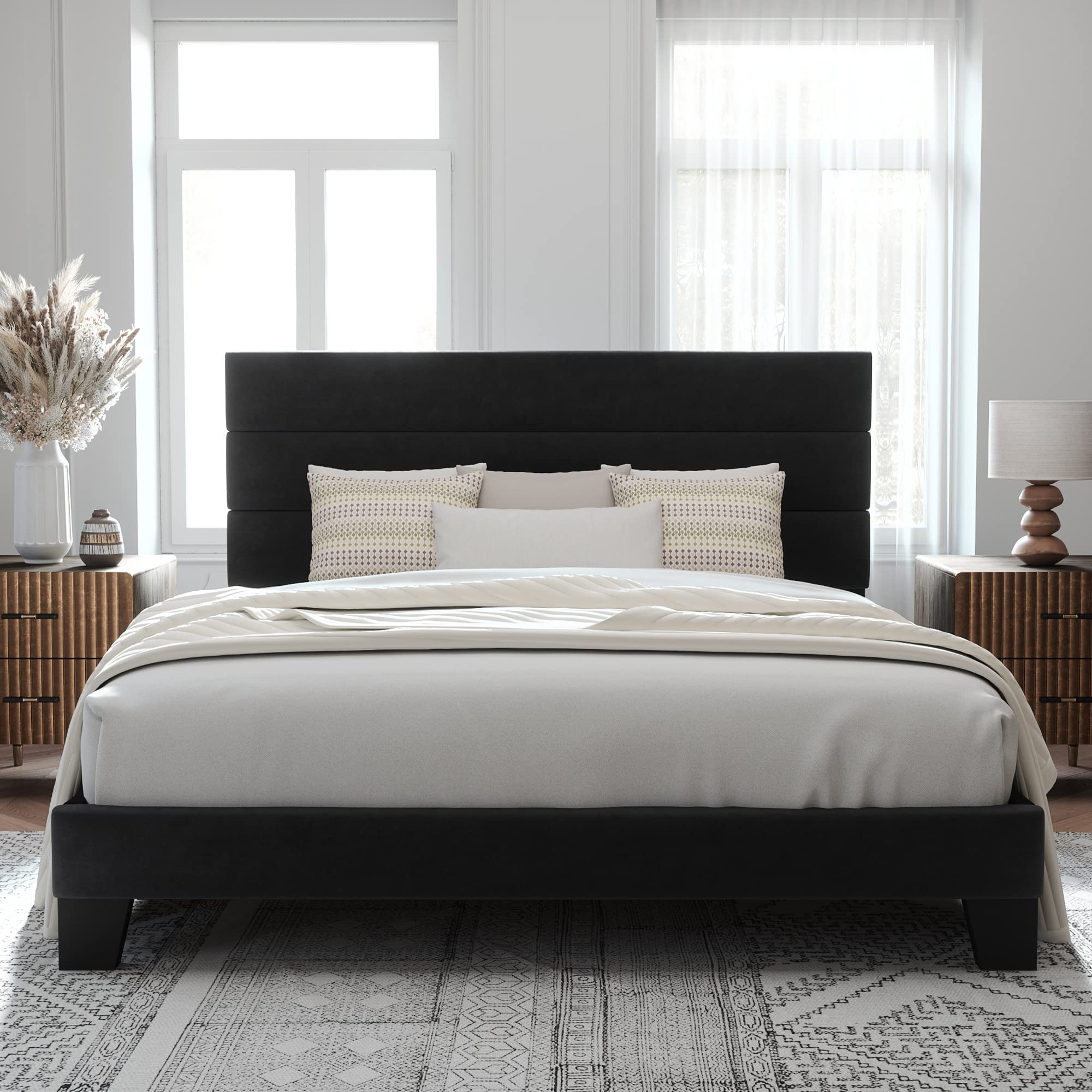 Alle Upholstered Platform Bed Frame