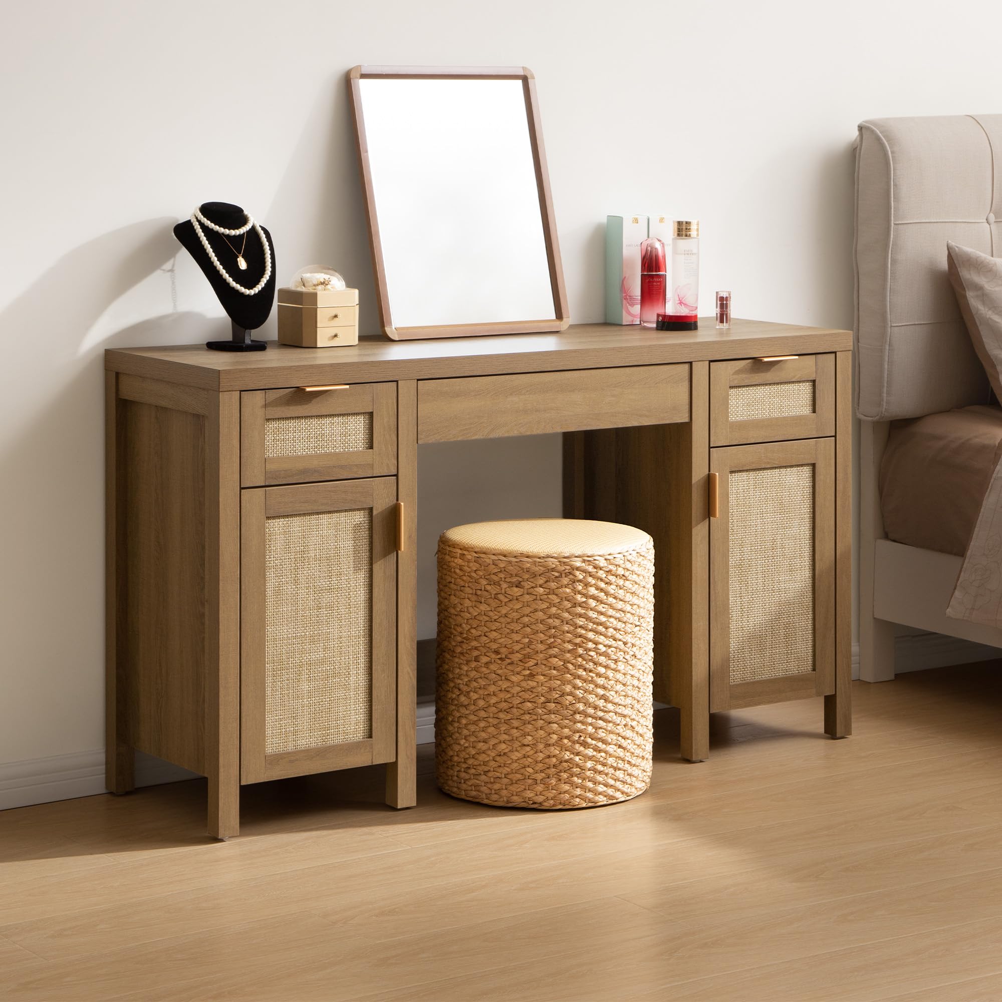 Daisy Rattan Vanity Desk