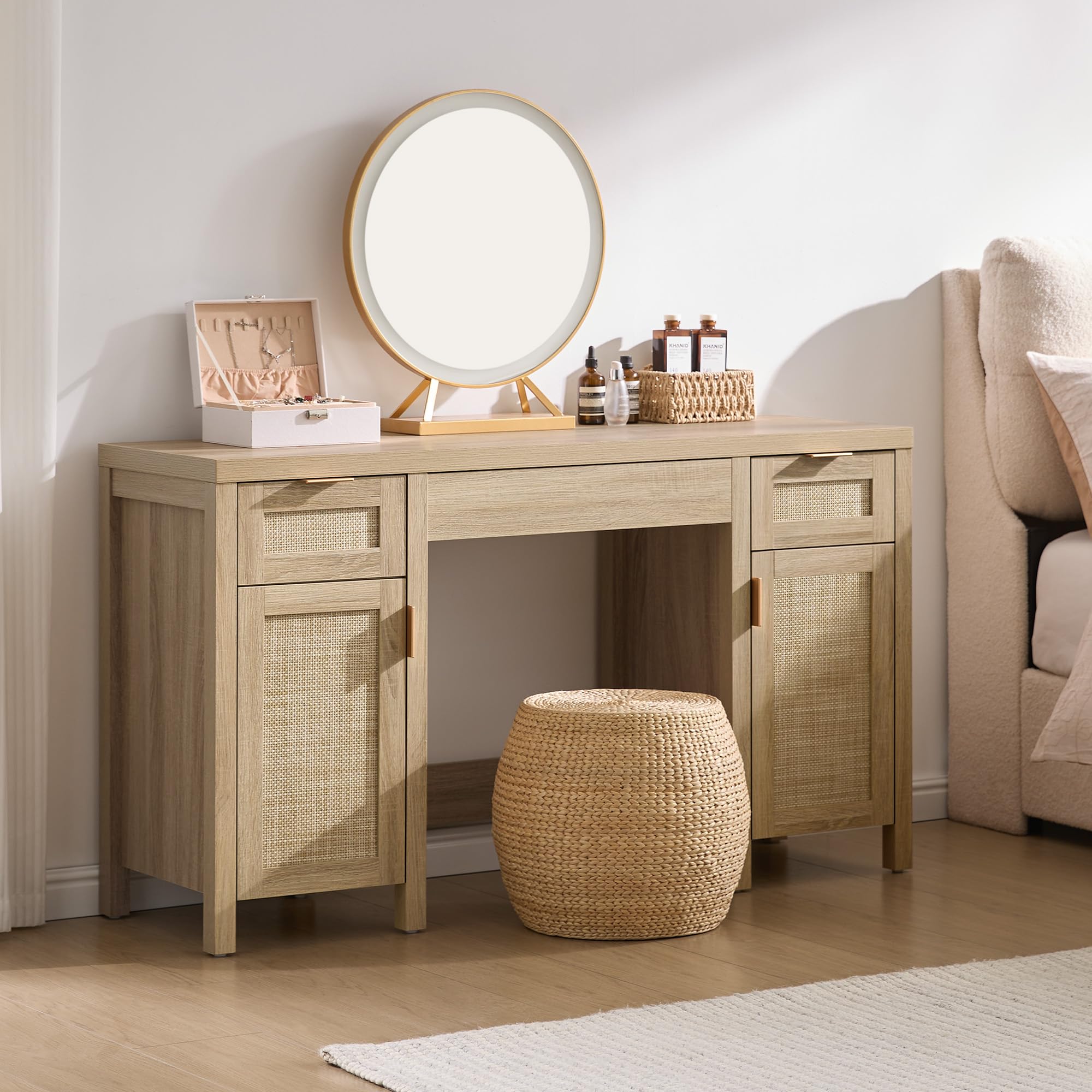 Daisy Rattan Vanity Desk