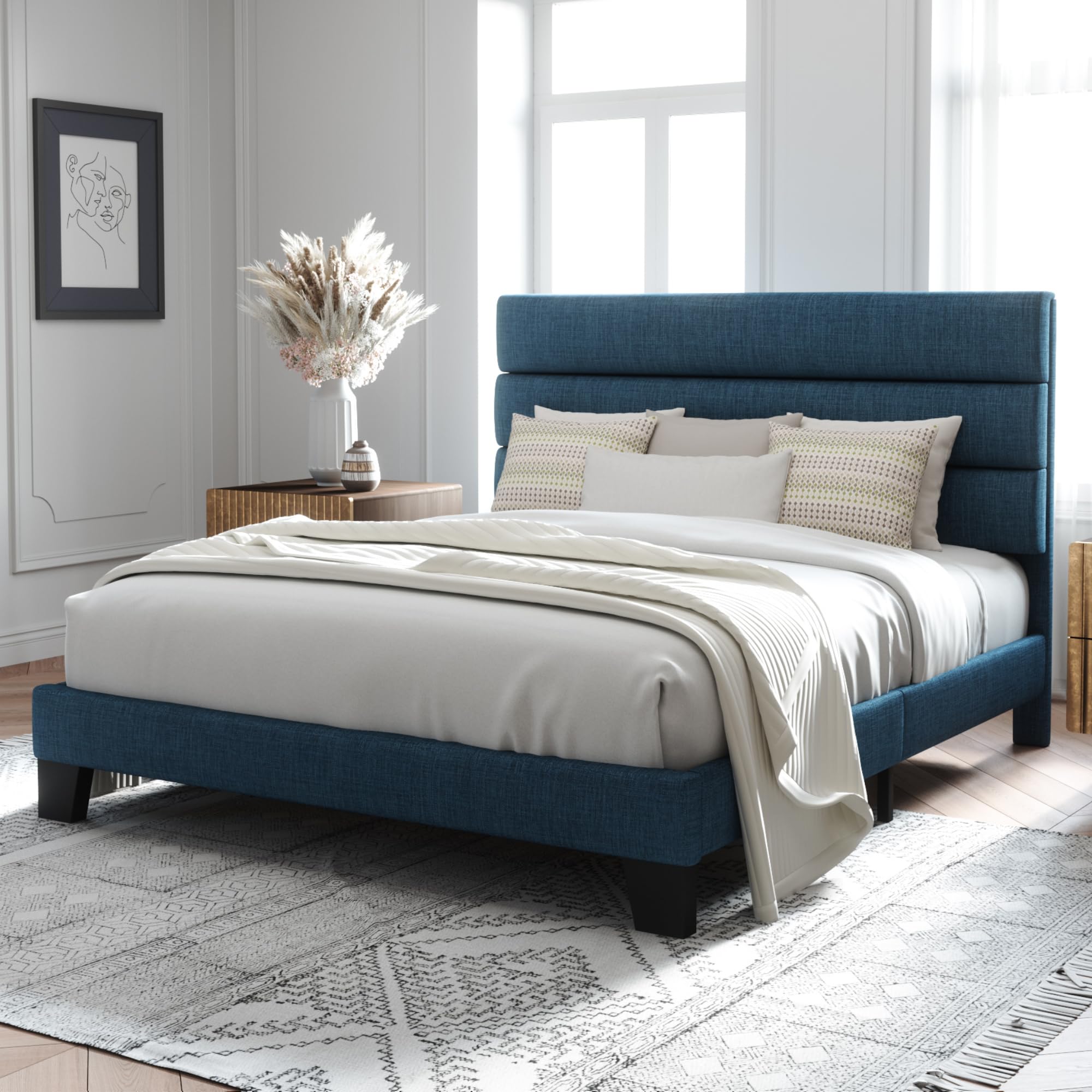 Alle Upholstered Platform Bed Frame