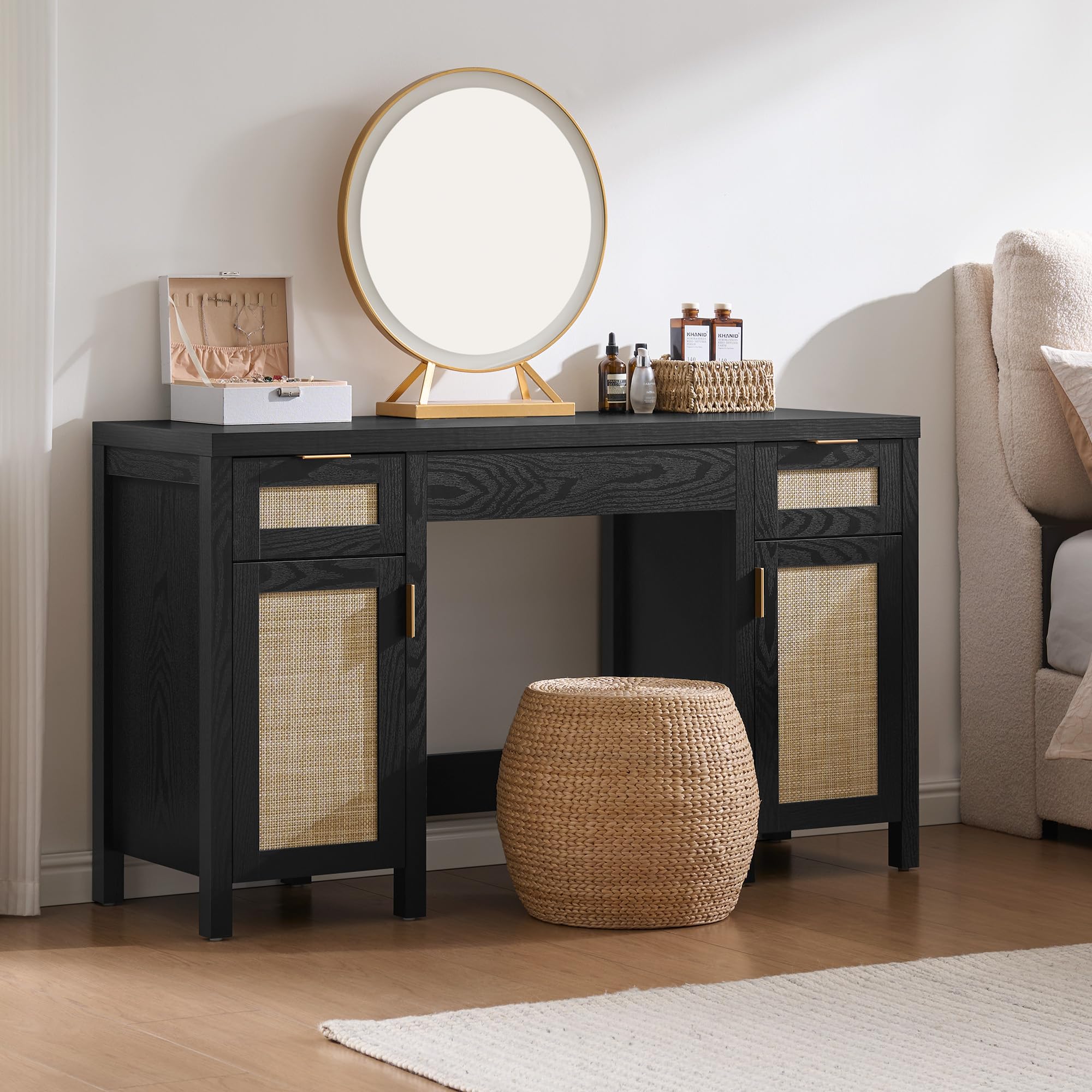 Daisy Rattan Vanity Desk