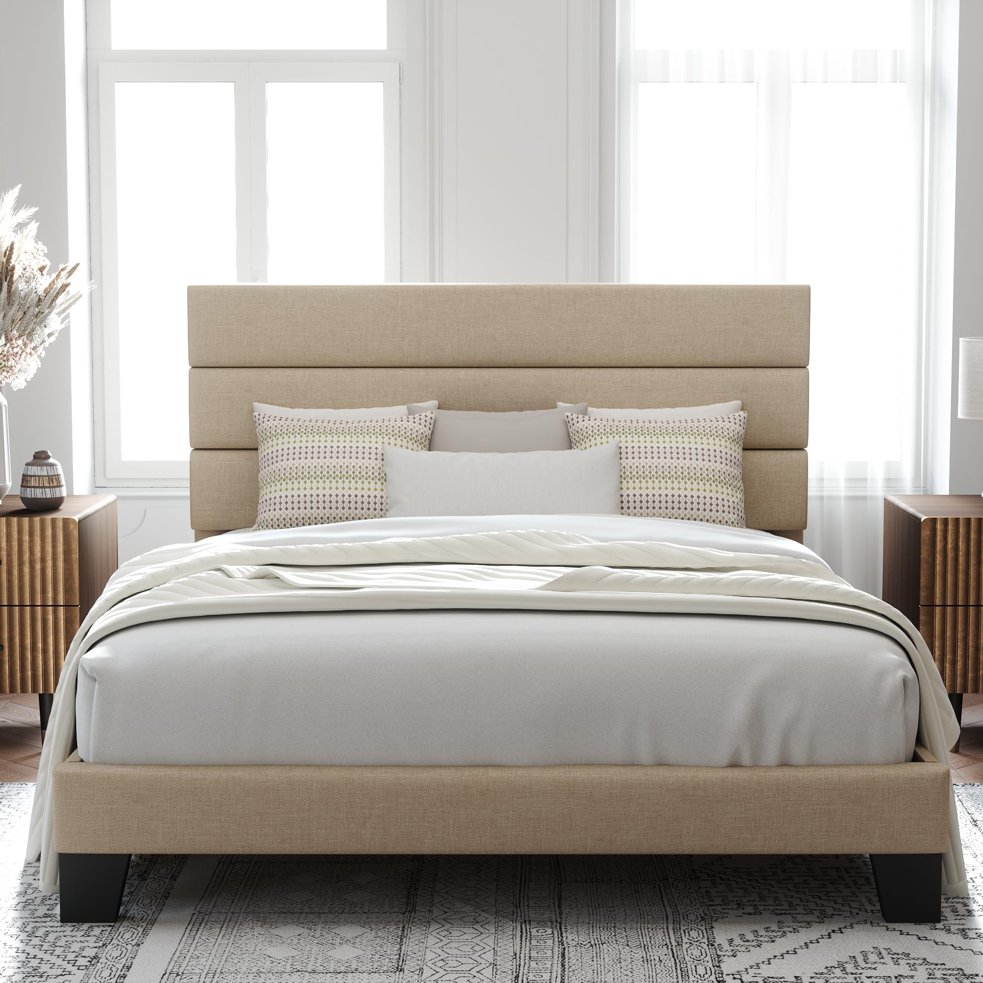 Alle Upholstered Platform Bed Frame