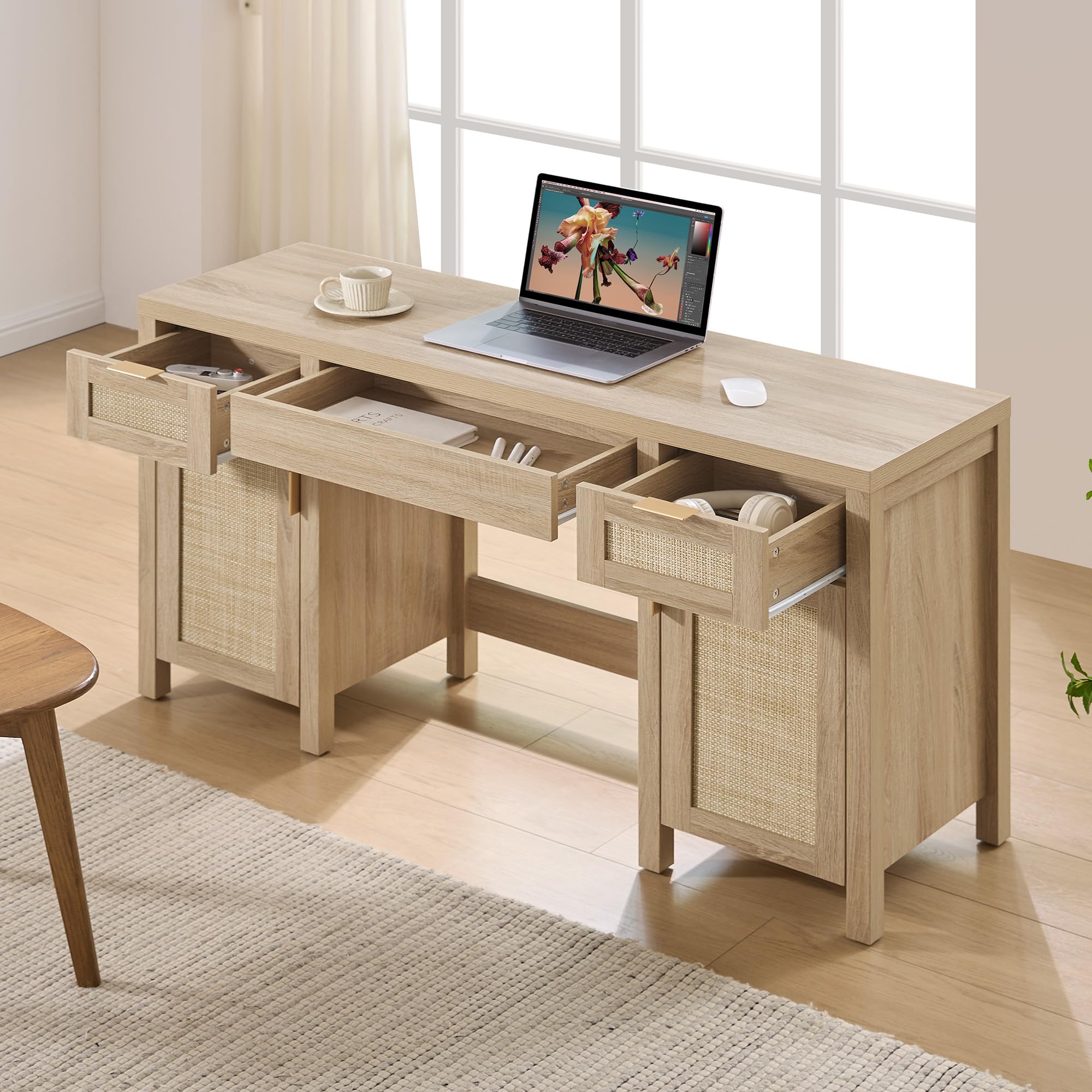 Daisy Rattan Vanity Desk