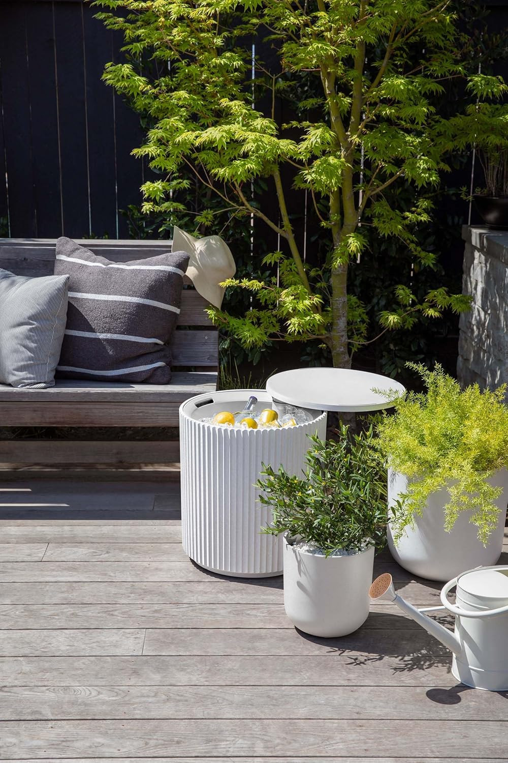 Ice Chest + Cooler Side Table